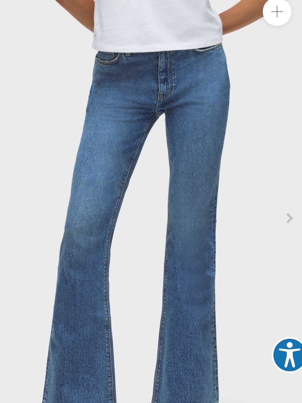 Hudson Barbara High-Rise Bootcut Women's Jeans in Medium Blue 28 Tall